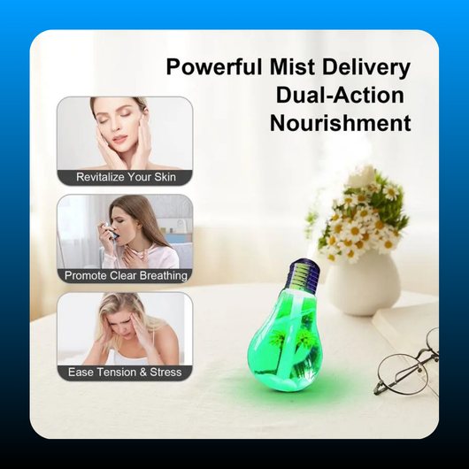 7-Color Auto-Changing Bulb Humidifier