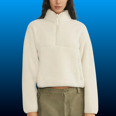 Half Zip Sherpa Pullover