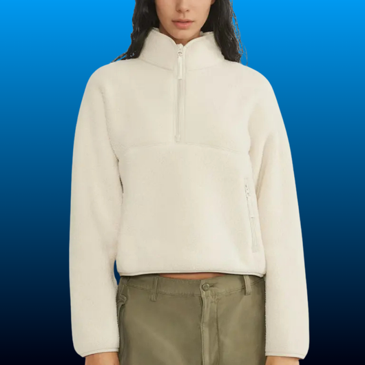Half Zip Sherpa Pullover