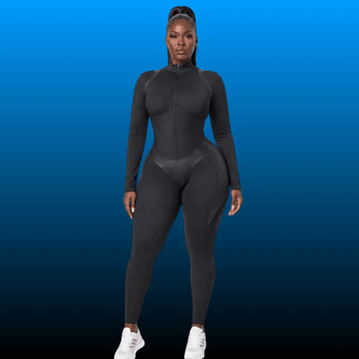 Long Sleeve Corset Sculpt Jumpsuit