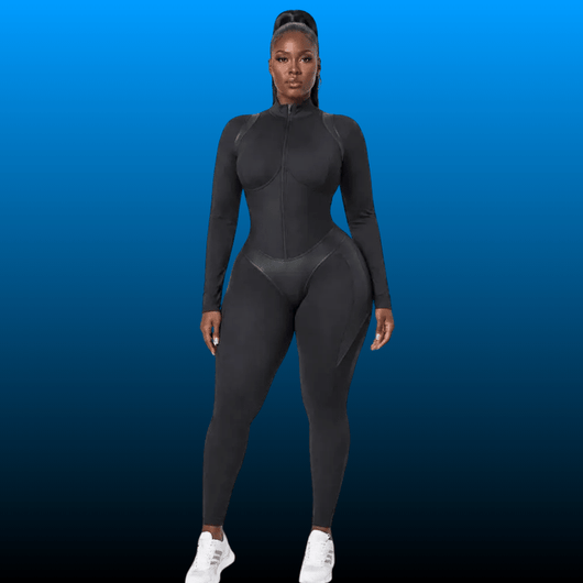 Long Sleeve Corset Sculpt Jumpsuit