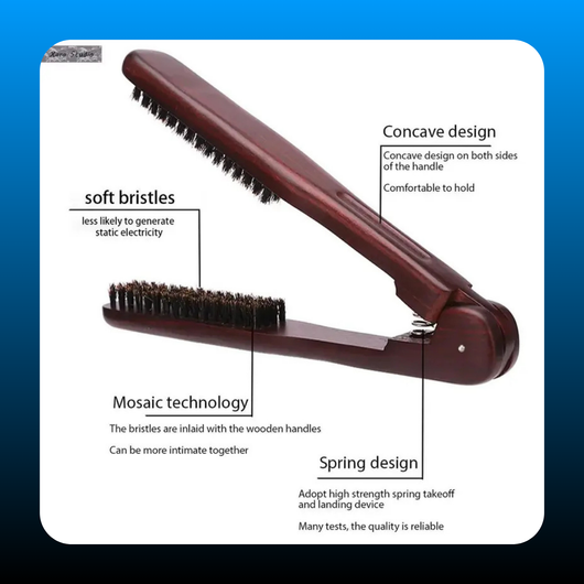 Solid Wood Hair Straightener Comb