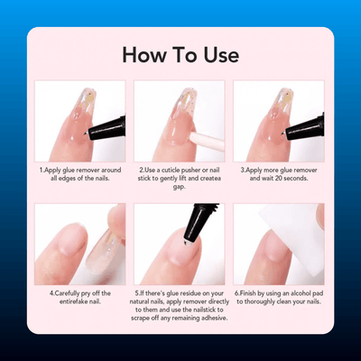 Semi-Solid Nail Glue with Remover