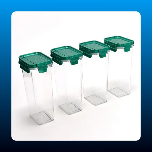 Airtight Spice Storage Containers (4 Piece)