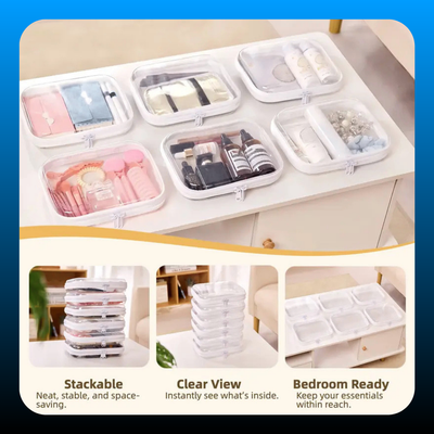 Clear Hard Zipper Case (4 Pack)