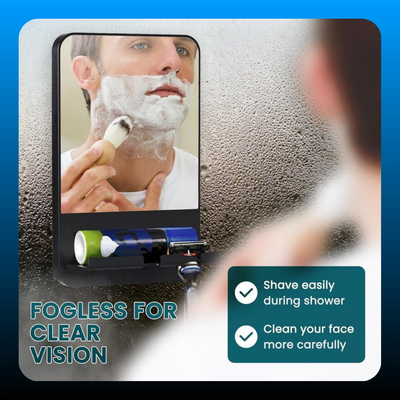 Anti-Fog with Razor Holder Shower Mirror