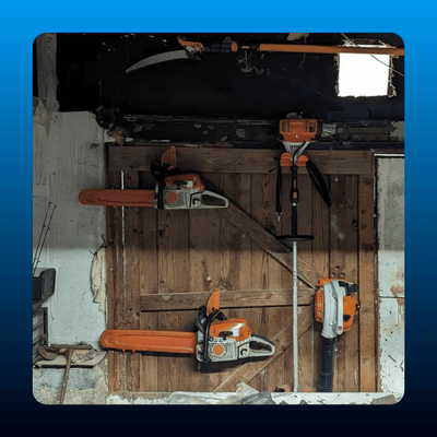 Wall-Mounted Chainsaw Hanger