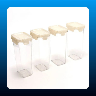 Airtight Spice Storage Containers (4 Piece)