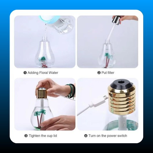 7-Color Auto-Changing Bulb Humidifier