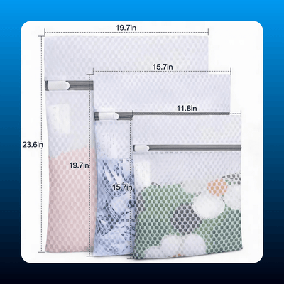 Honeycomb Mesh Laundry Bags (3 Pack)
