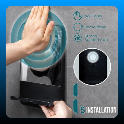 Anti-Fog with Razor Holder Shower Mirror