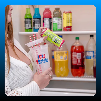 3-Compartment 24oz Cup