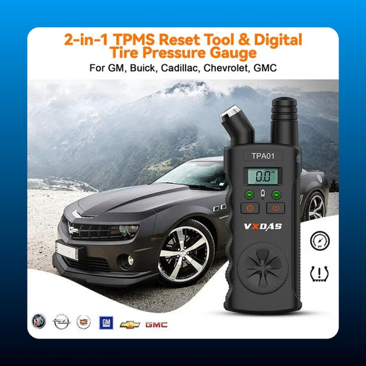 TPMS Relearn Tool and Tire Gauge