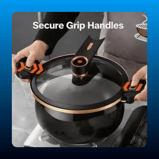 Locking Lid Stock Pot with Glass Cover