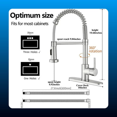 Pull Down Spring Kitchen Faucet