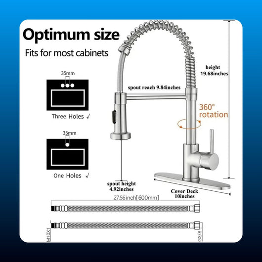 Pull Down Spring Kitchen Faucet