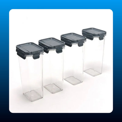 Airtight Spice Storage Containers (4 Piece)