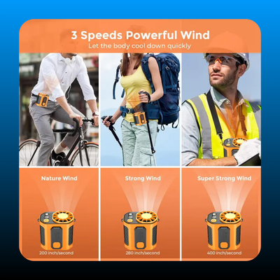 Personal Waist Portable Rechargeable Fan
