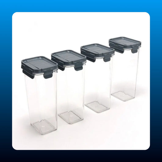 Airtight Spice Storage Containers (4 Piece)