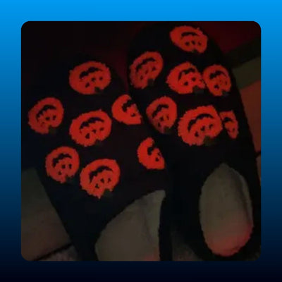 Pumpkin Plush House Slippers