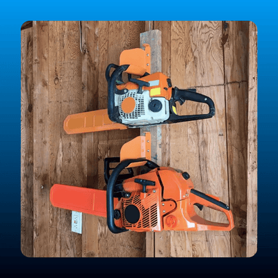 Wall-Mounted Chainsaw Hanger