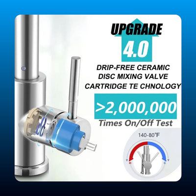 Pull Down Spring Kitchen Faucet