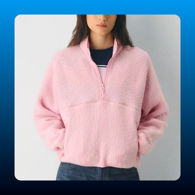 Half Zip Sherpa Pullover