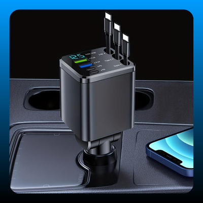 7-in1 Smart Universal Fast Retractable Car Charger