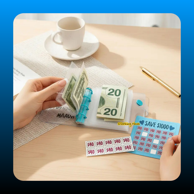 1000 Dollar Savings Challenge Book For Budgeting Cash Money Organizer