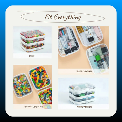 Clear Hard Zipper Case (4 Pack)