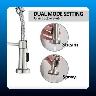 Pull Down Spring Kitchen Faucet