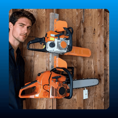 Wall-Mounted Chainsaw Hanger
