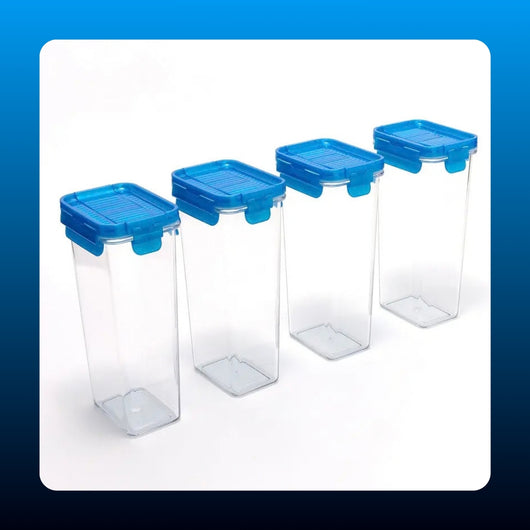 Airtight Spice Storage Containers (4 Piece)