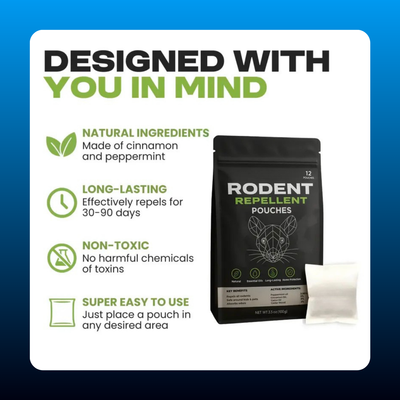 Rodent Repellent Pouches (12 Pouches)