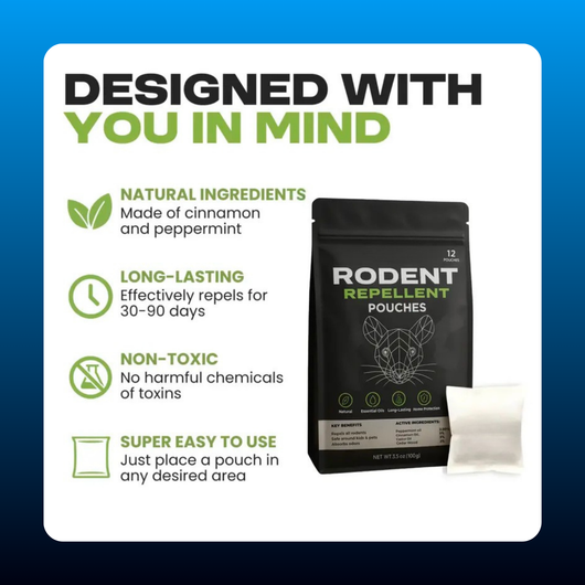 Rodent Repellent Pouches (12 Pouches)