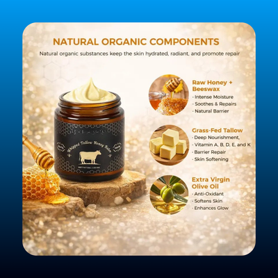 Whipped Grass-Fed Beef Tallow Honey Balm