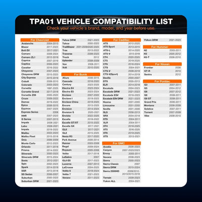 TPMS Relearn Tool and Tire Gauge