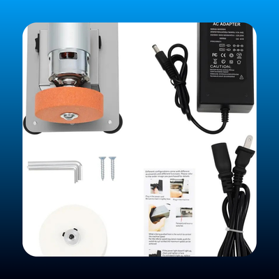 96W Mini Bench Grinder with 2 Wheels