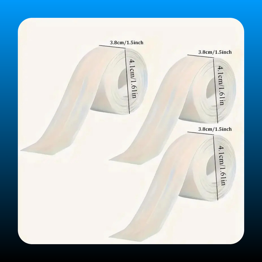 Self-Adhesive White Caulk Tape
