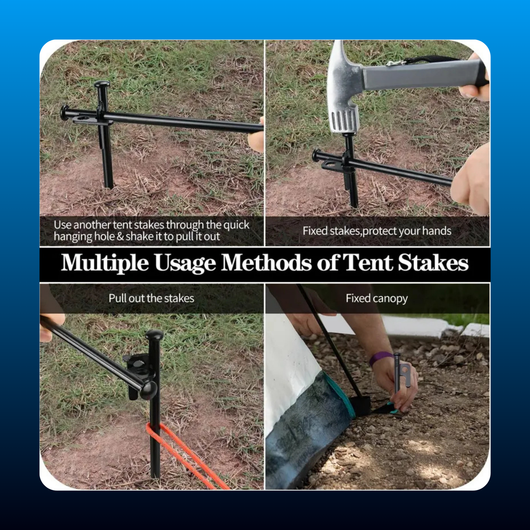 Heavy Duty Forged Steel Tent Stakes