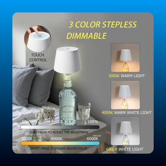 Wireless Rechargeable USB Lamp