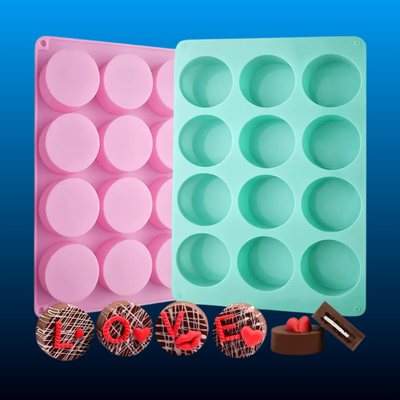 2-Pack Round Silicone Baking Molds