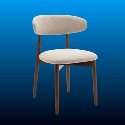 Curved Back Upholstered Dining Chair