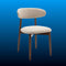 Curved Back Upholstered Dining Chair
