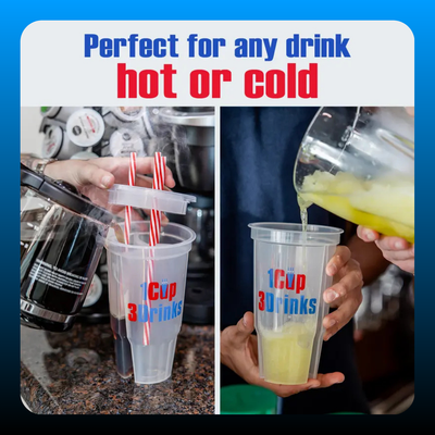3-Compartment 24oz Cup