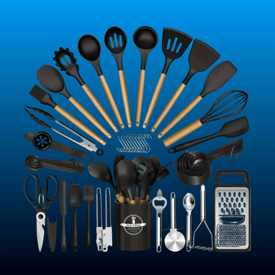 44-Piece Silicone Kitchen Utensil Set