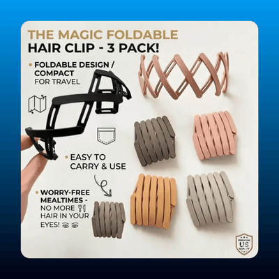 Foldable Hair Clips (3 Pack)