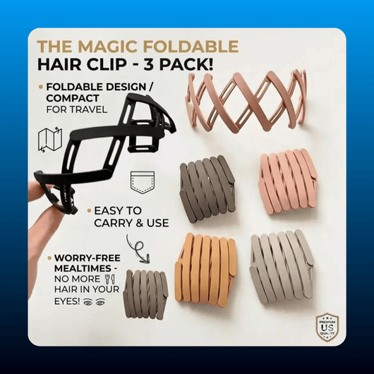 Foldable Hair Clips (3 Pack)