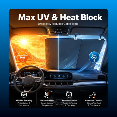 Retractable Windshield Sunshade