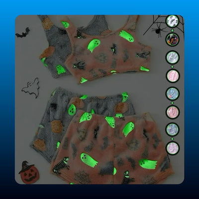 Glow In The Dark Halloween Pajama Set